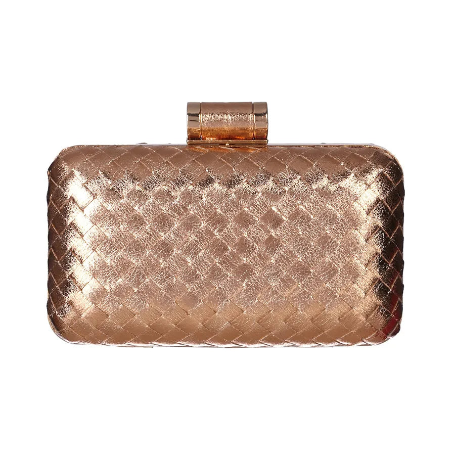 Pu Leather Solid Color Square Evening Bags