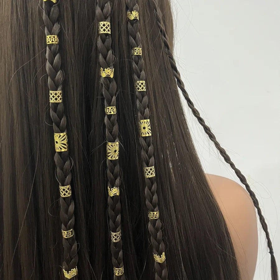 Trendy Cool Hair Braiding Artifact 40 Pieces Dirty Braid Hair Ring Combination, Special Decoration Suit, Suitable for All Kinds of Hairstyles