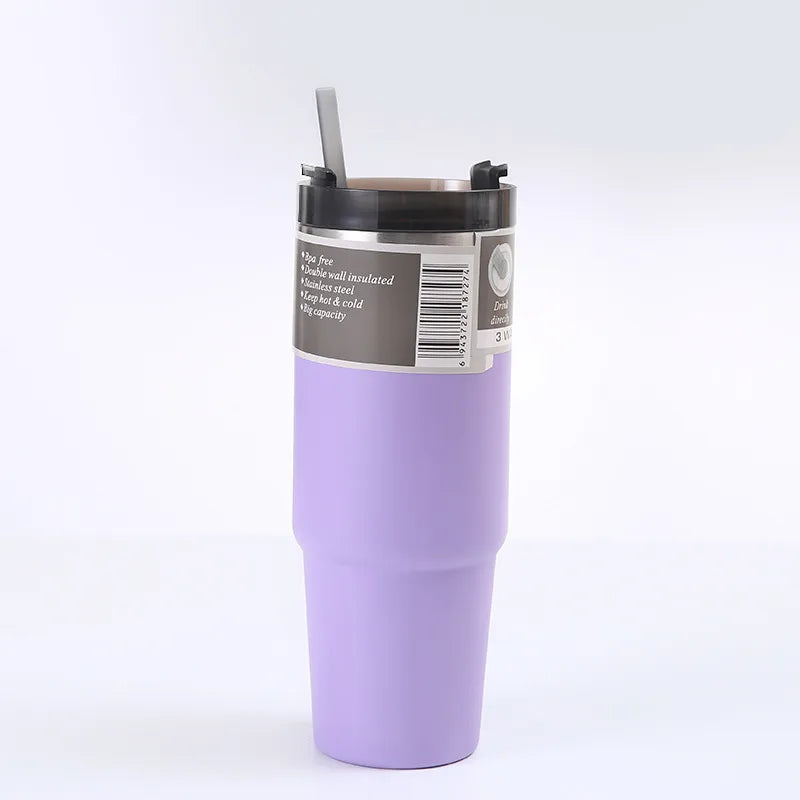casual solid color stainless steel water bottles 1 piece