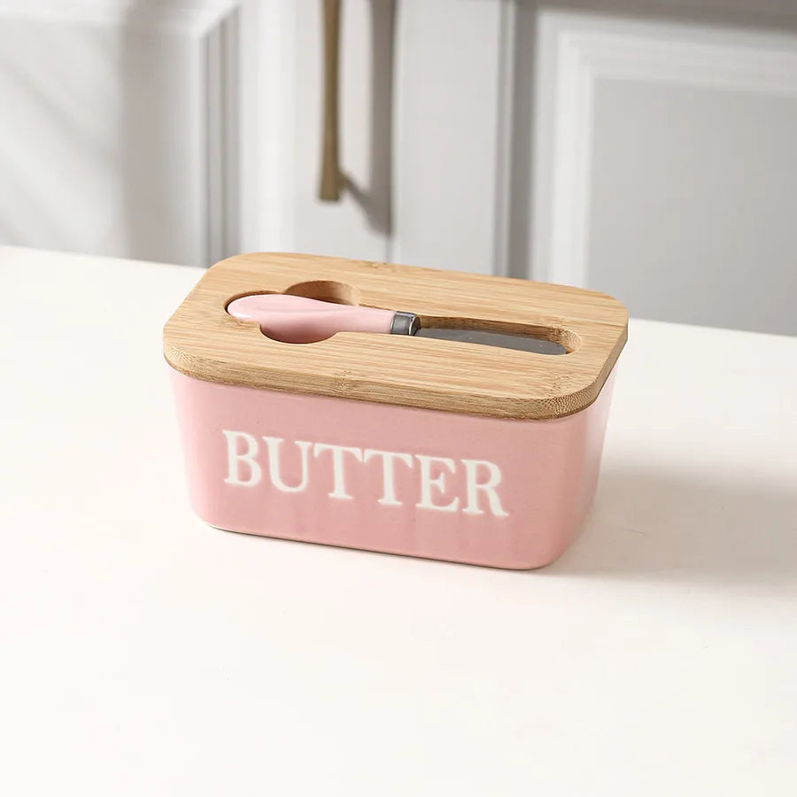 Simple Style Letter Solid Color Porcelain Storage Container Box