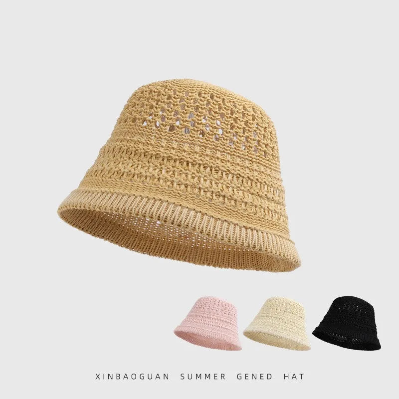 Women's Casual Style Basic Solid Color Eaveless Bucket Hat