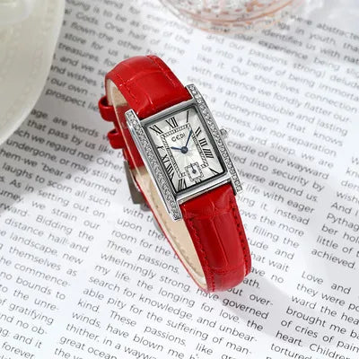 Simple Style Solid Color Buckle Quartz Watch Women's Watches
