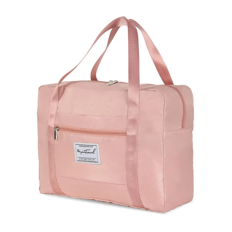 Casual Solid Color Oxford Cloth Travel Bags