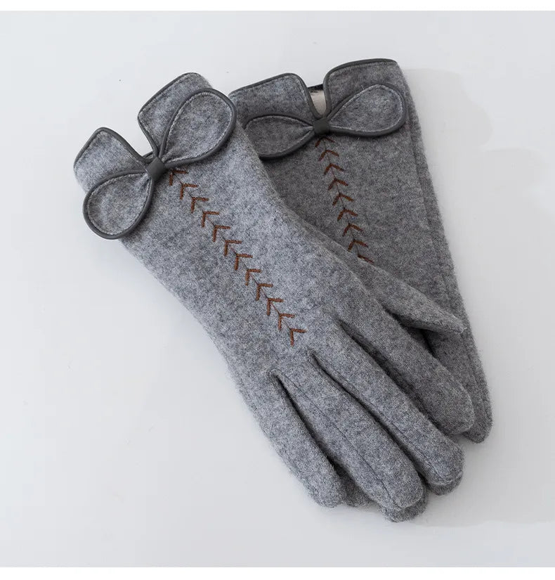 women's basic lady simple style solid color gloves 1 set