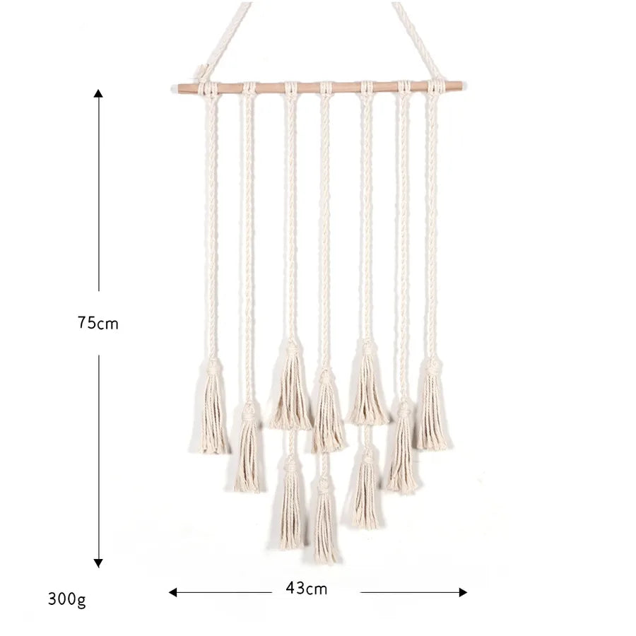exclusive supply factory hand-woven tassel tapestry simple modern home decoration B & B hotel wall hanging