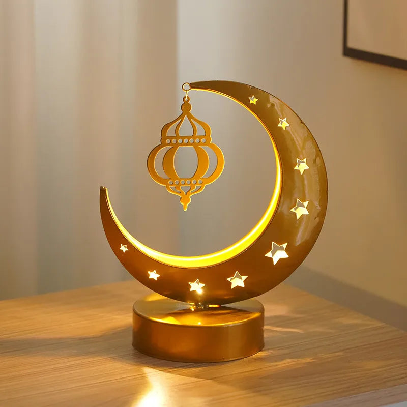 Casual Romantic Simple Style Moon 304 Stainless Steel Indoor Graduation Party Night Lights Led Lights Night Lights