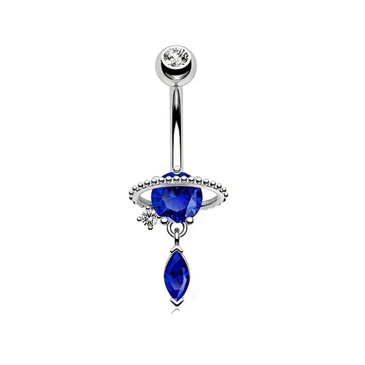 1 Piece 5 Pieces Belly Rings Simple Style Classic Style Solid Color 304 Stainless Steel Inlay Zircon Belly Rings