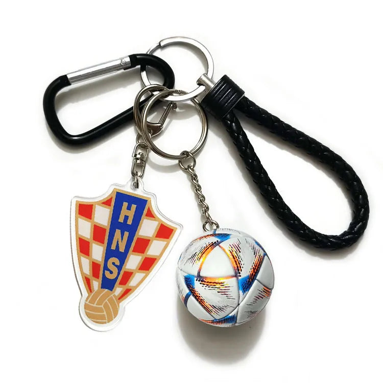 Streetwear Letter Football Acrylic + Plastic Plastic Unisex Spring Ring Trigger Clasp Closure Keychain