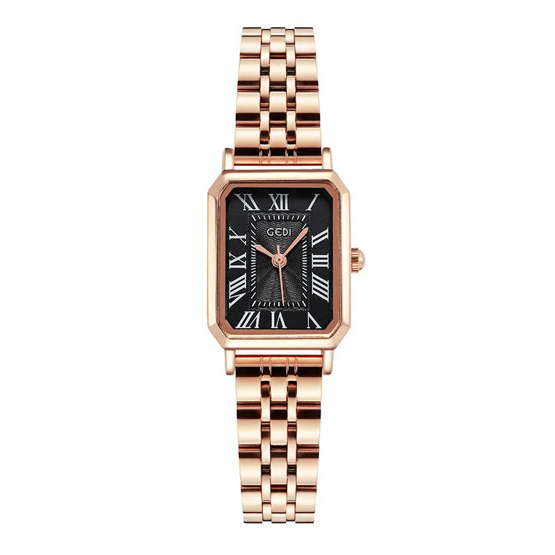 Retro Solid Color Double Side Snaps Quartz Watch Women's Watches