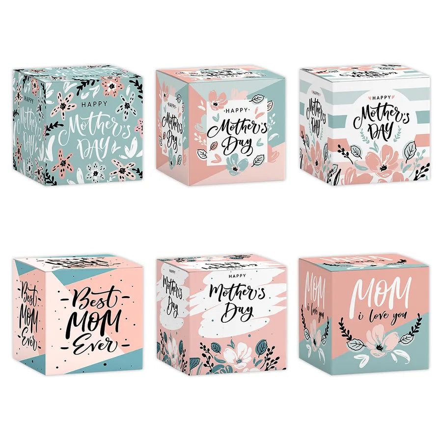 Mother'S Day Pastoral Vocabulary Words/Name Multicolor Paper Party Gift Wrapping Supplies Party Supplies Gift Wrapping Supplies 1 Set
