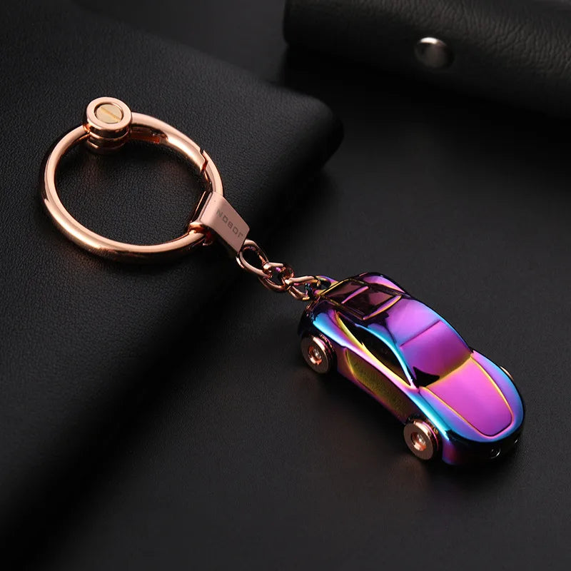jobon Zhongbang car keychain female South Korea cute couple key pendant creative small gift with LED light