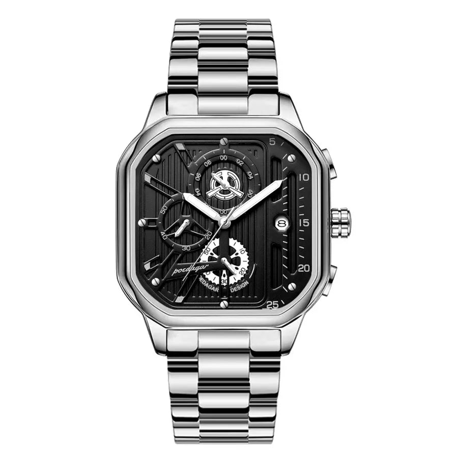 sports geometric buckle quartz men's watches