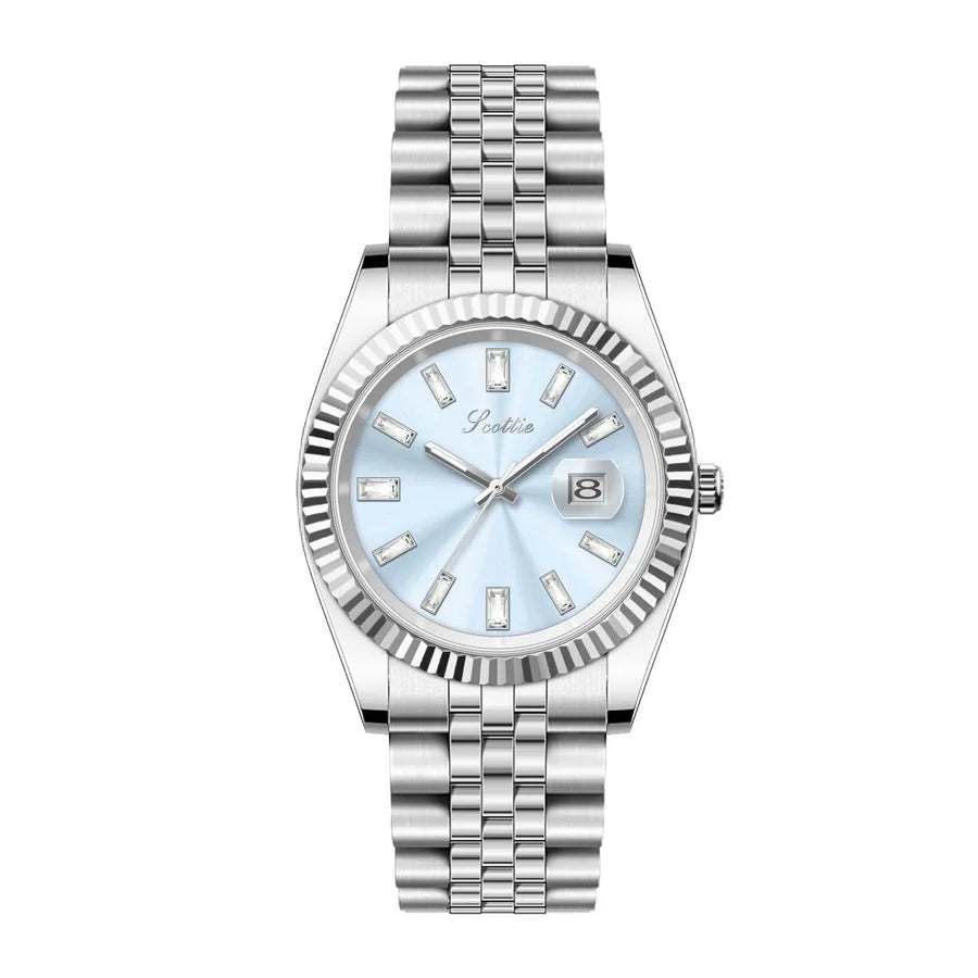Casual Simple Style Commute Round Butterfly Double Snap Quartz Watch