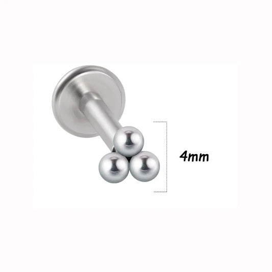 1 Piece Lip Rings Simple Style Classic Style Solid Color 316L Stainless Steel G23 Titanium Ear Cartilage Rings & Studs