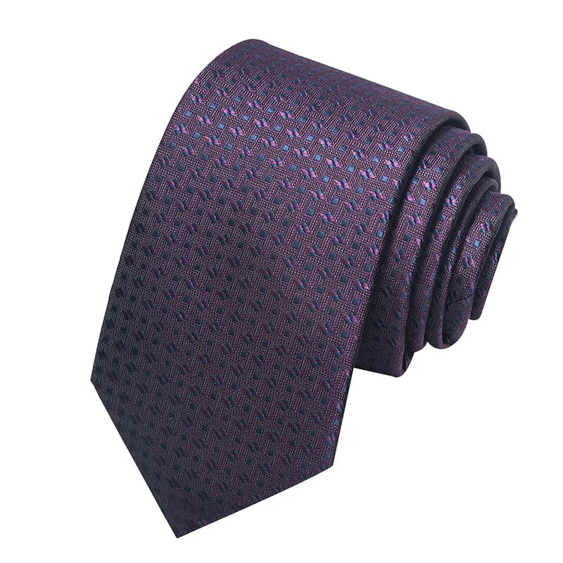 business formal solid color cashew nuts flower polyester yarn men's tie