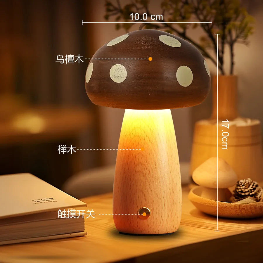 Novelty Mushroom solid wood Lighting Accessories
