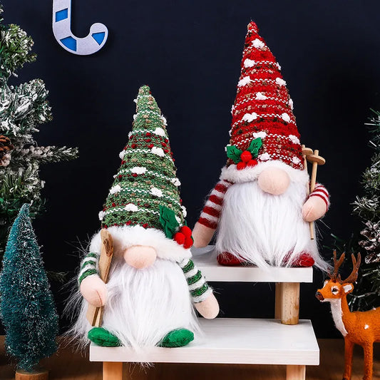Christmas Cartoon Style Pastoral Color Block Holiday Festival Ornaments Decorative Props