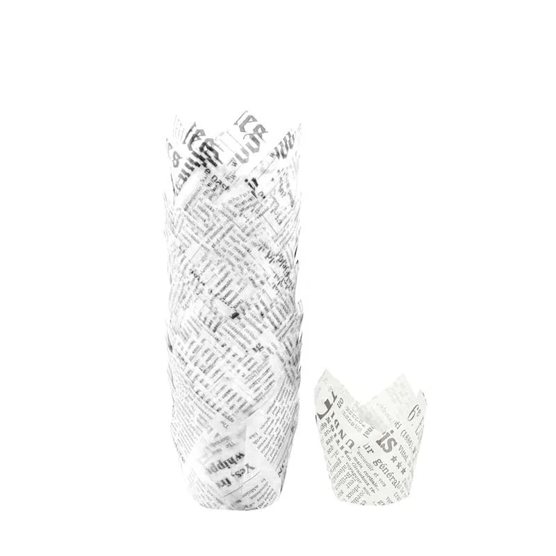 christmas simple style solid color paper cake cups