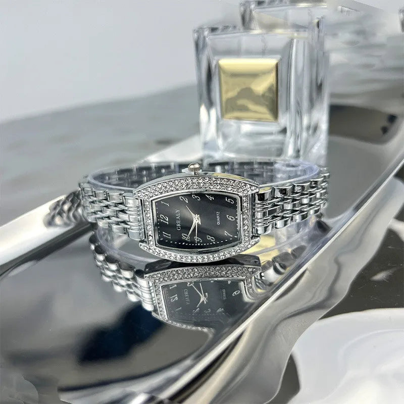 Simple Style Geometric One Piece Buckle Quartz Women's Watches