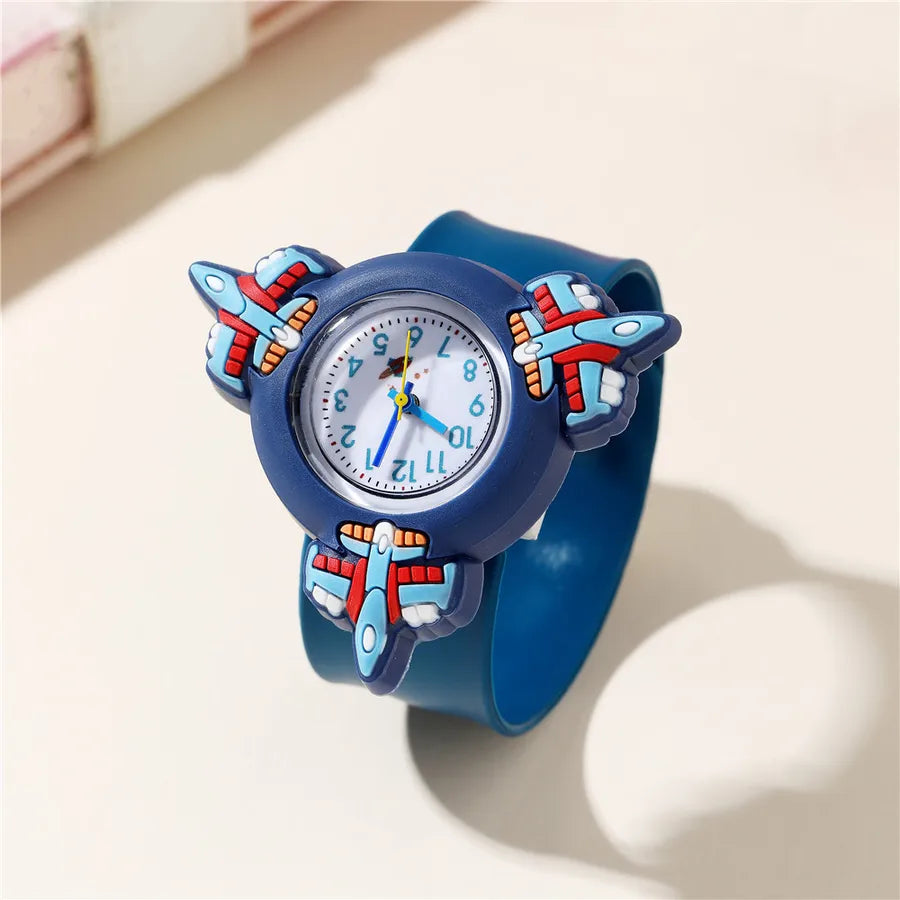 Cute Sport Style Rocket Plastic Strap Quartz Watch