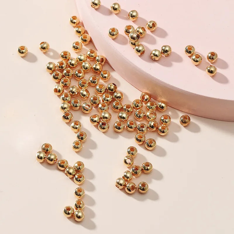 fashion popular ornament basic accessories metal beads 1 pack (100 pcs)