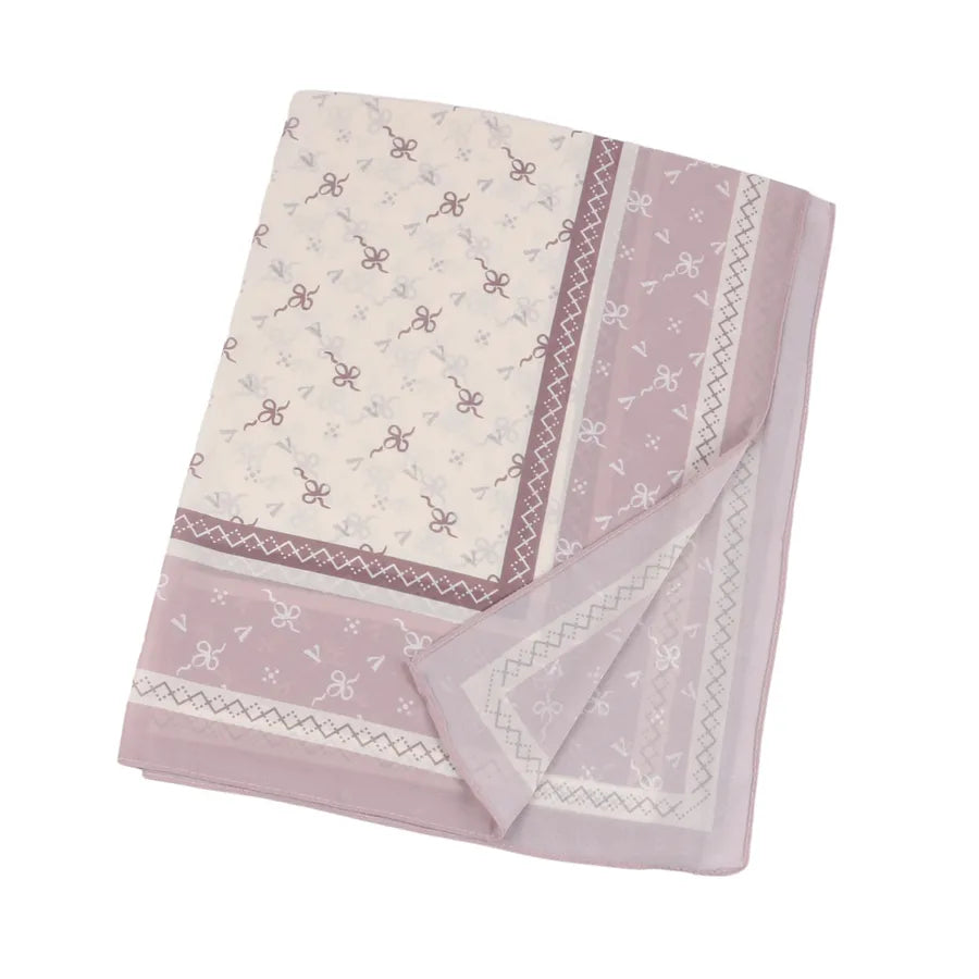 New High-grade Printed Satin Chiffon Scarf Malaysia Scarf Long Scarf Middle East Dubai Turban