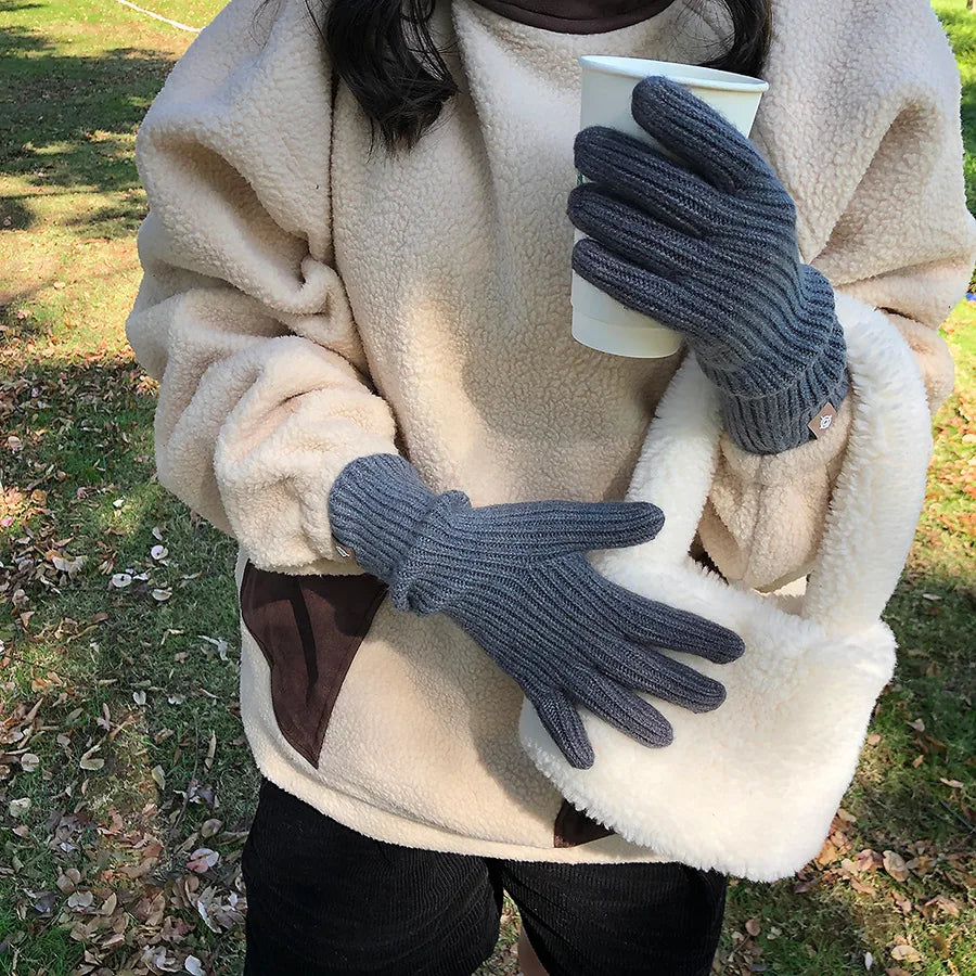 unisex streetwear gradient color gloves 1 pair