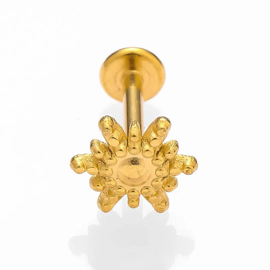 1 Piece Lip Rings Sexy Simple Style Water Droplets 316L Stainless Steel 18K Gold Plated Lip Rings Ear Cartilage Rings & Studs