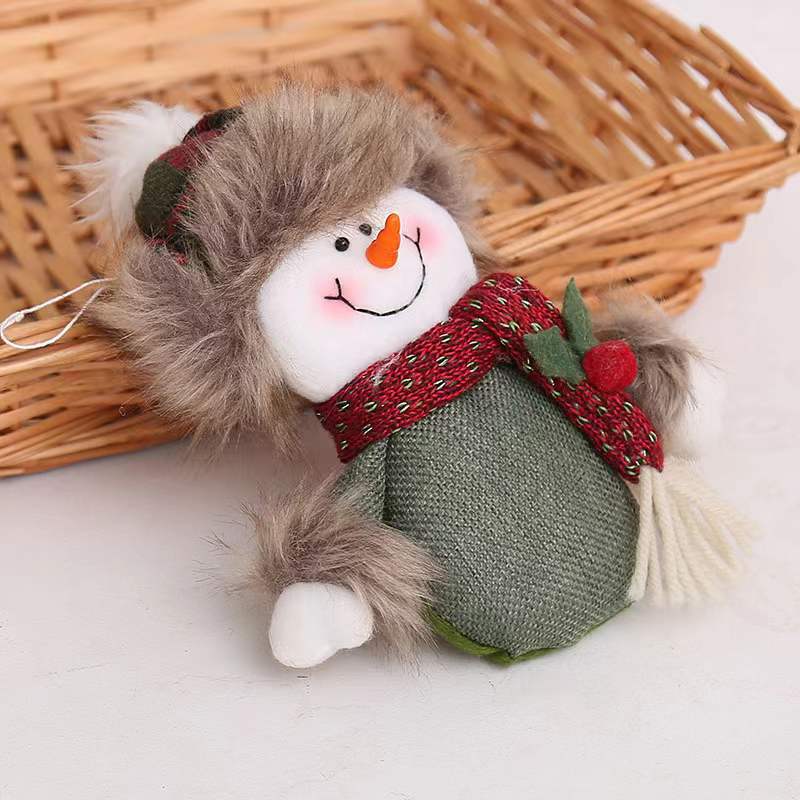 Christmas Cartoon Style Cute Santa Claus Indoor Family Gathering Festival Hanging Ornaments