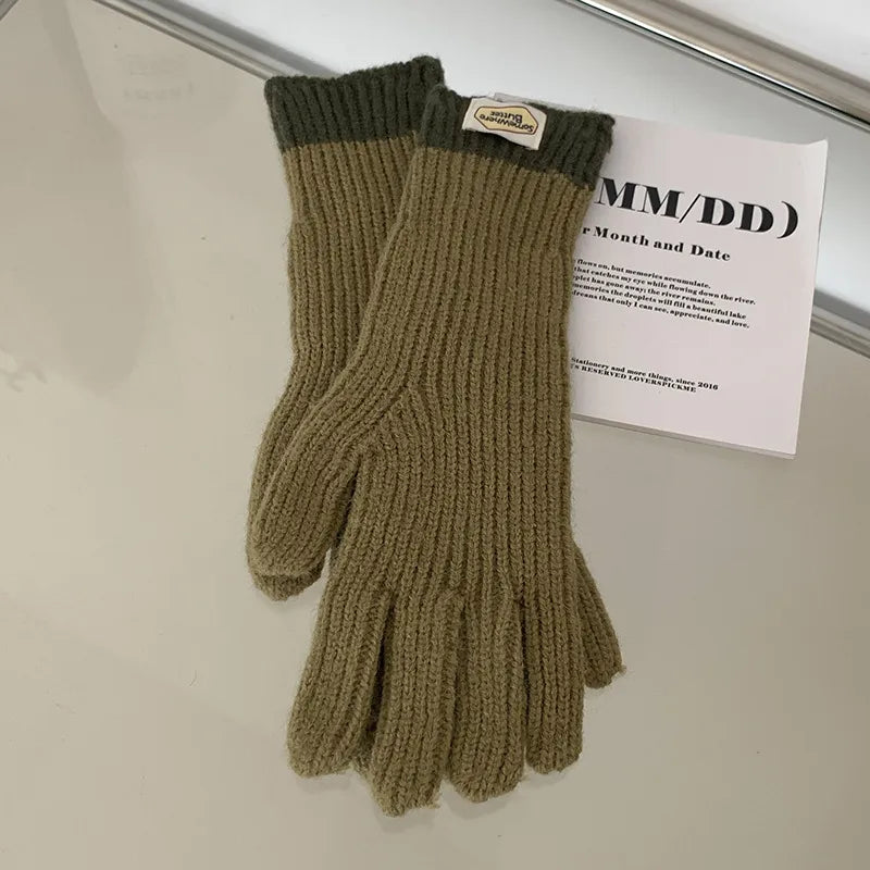 Women's Sweet Solid Color Gloves
