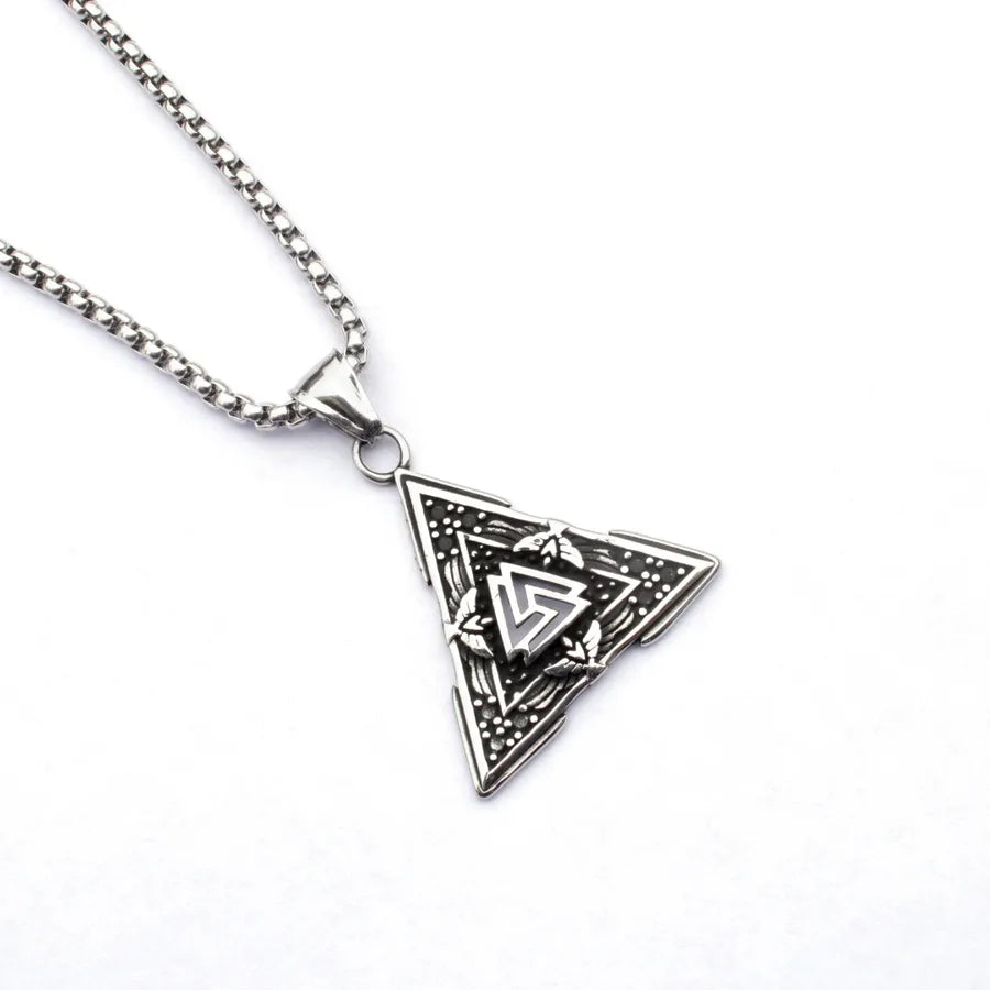 Retro Punk Cross Axe Alloy Titanium Steel Iron Plating Men's Pendant Necklace Men Pendant Necklaces