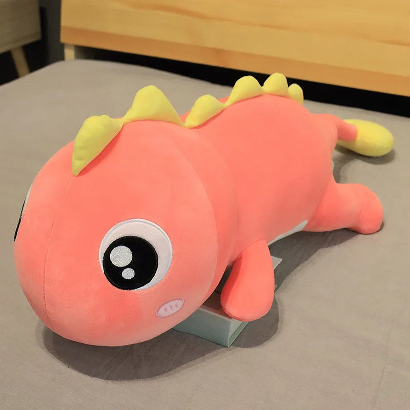Dinosaur Plush Toy Doll Pillow Sleeping Bed Doll Big Doll Clip Leg Pillow Birthday Gift for Girls