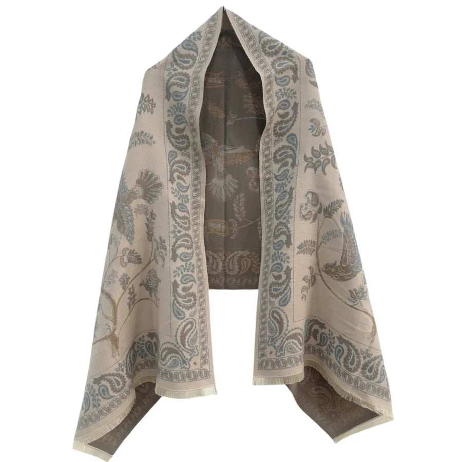 Women's Casual Plant Cashew Nuts Polyester Scarf