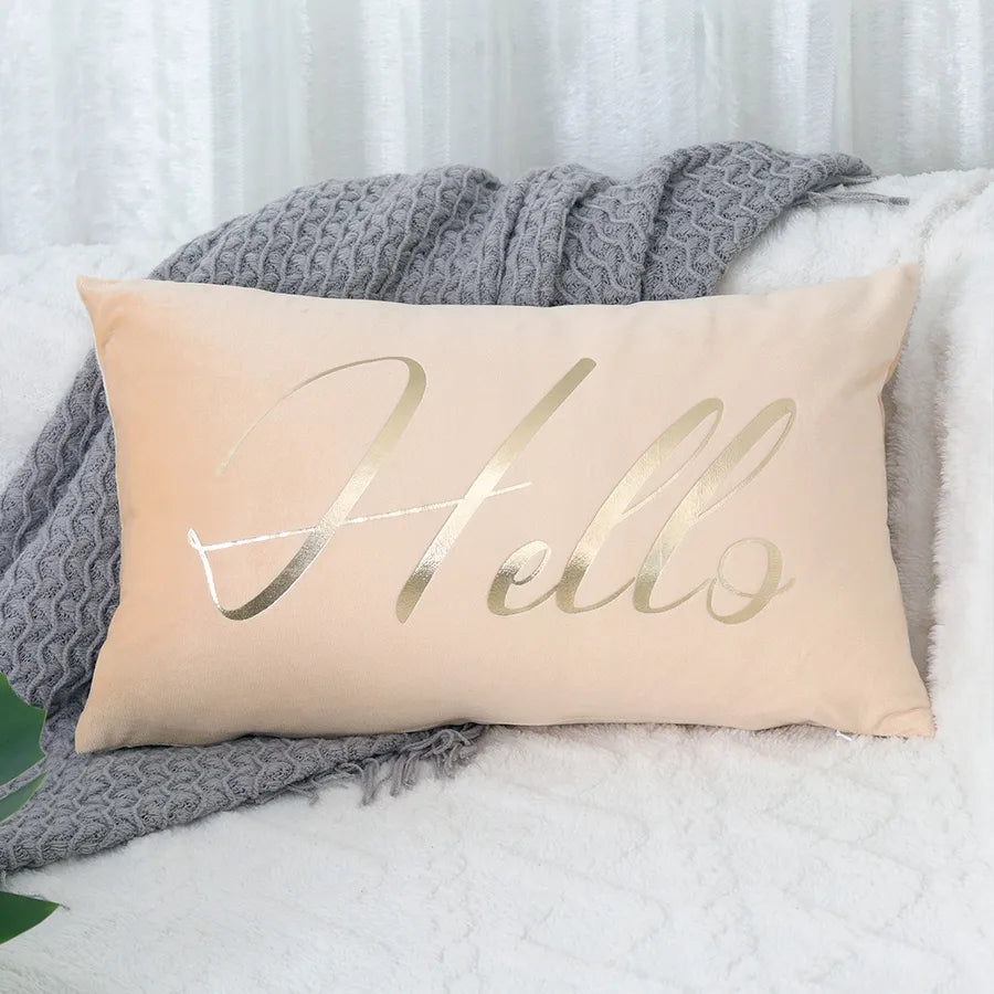 simple style classic style letter polyester pillow cases