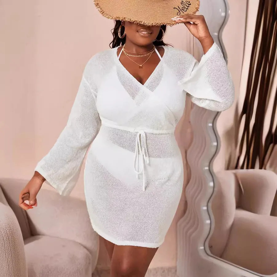Women's Solid Color Vacation Simple Style Cover Ups