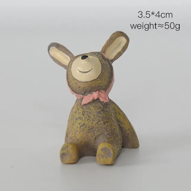 cute cartoon resin ornaments artificial decorations