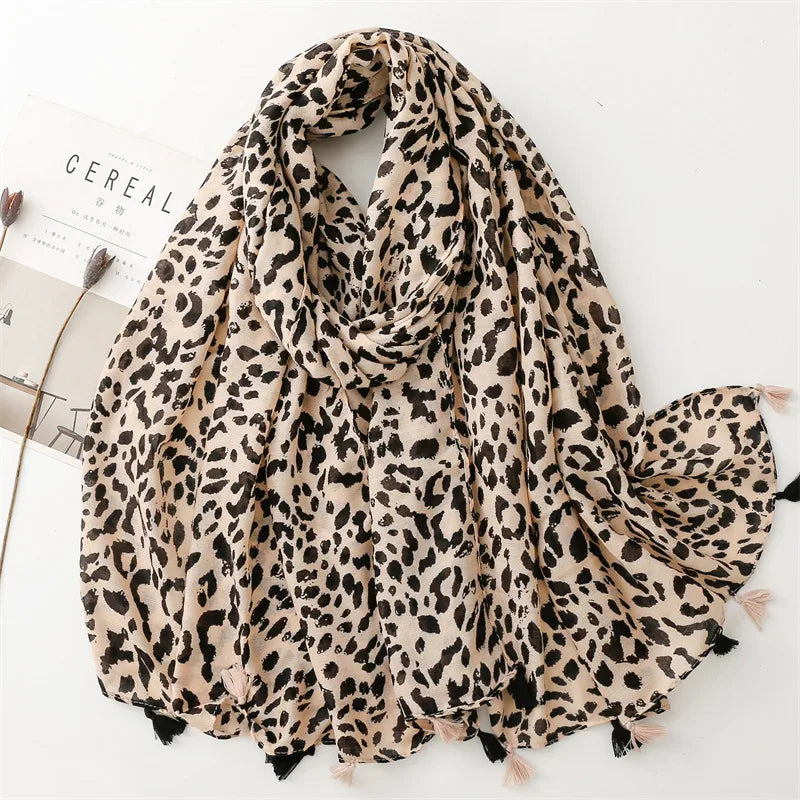 women's elegant lady printing polyester printing scarf
