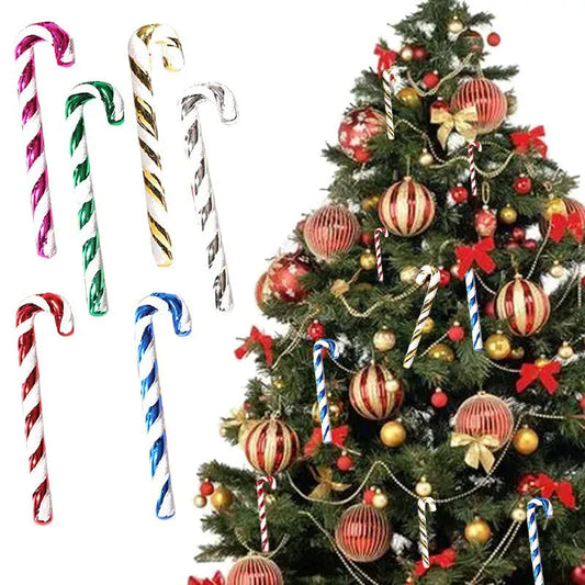 Christmas Tree Decoration Festive Atmosphere Plastic Cane Ornament Hanging Charms Christmas Holiday Decorations