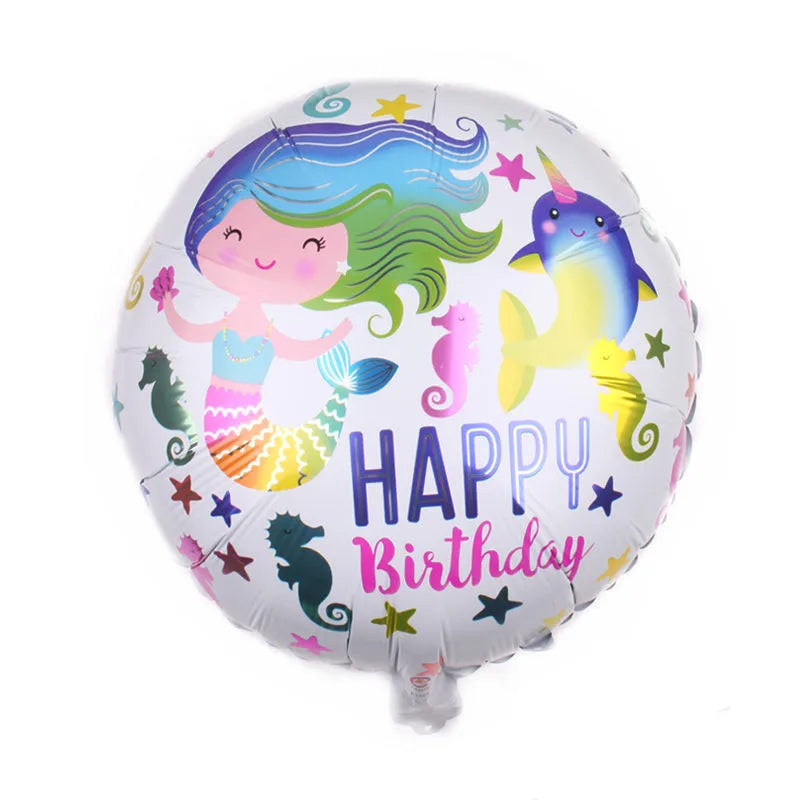 Birthday Cute Modern Style Letter Color Block Aluminum Film Birthday Balloons