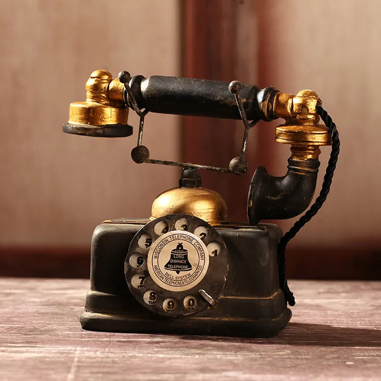 simple style digital telephone synthetic resin ornaments artificial decorations