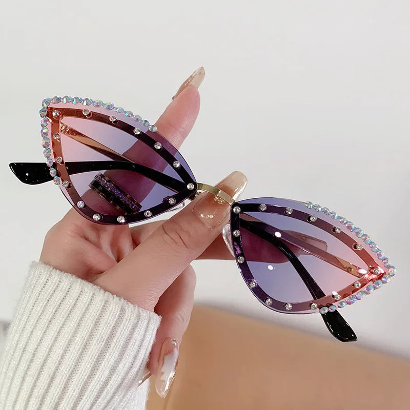 Modern Style Streetwear Solid Color Pc Special-Shaped Mirror Full Frame Women's Sunglasses