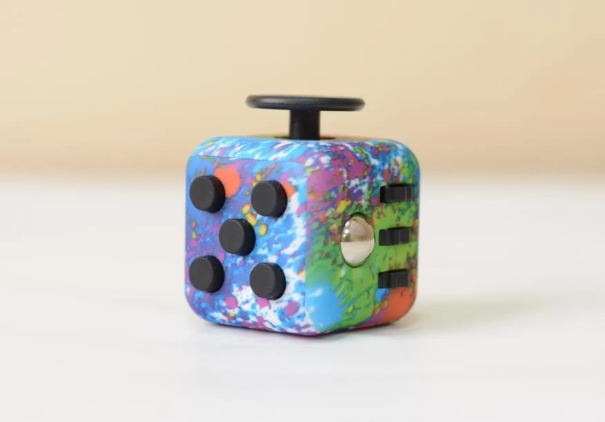 hot 6-sided 12-sided decompression Rubik's cube anti-anxiety pressure vent artifact decompression Rubik's cube dice spot