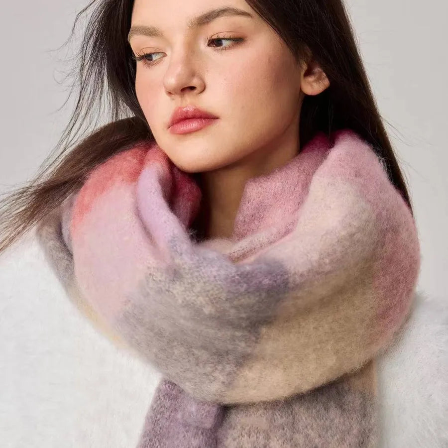 Women's Sexy Romantic Plaid Polyester Scarf