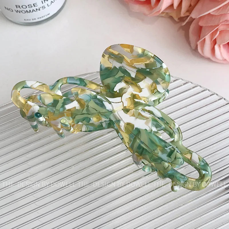 Dove Acetate Large Shark Clip Retro Hair Accessories For Women Elegant Hair Tail Clip Stylish Hair Decorations