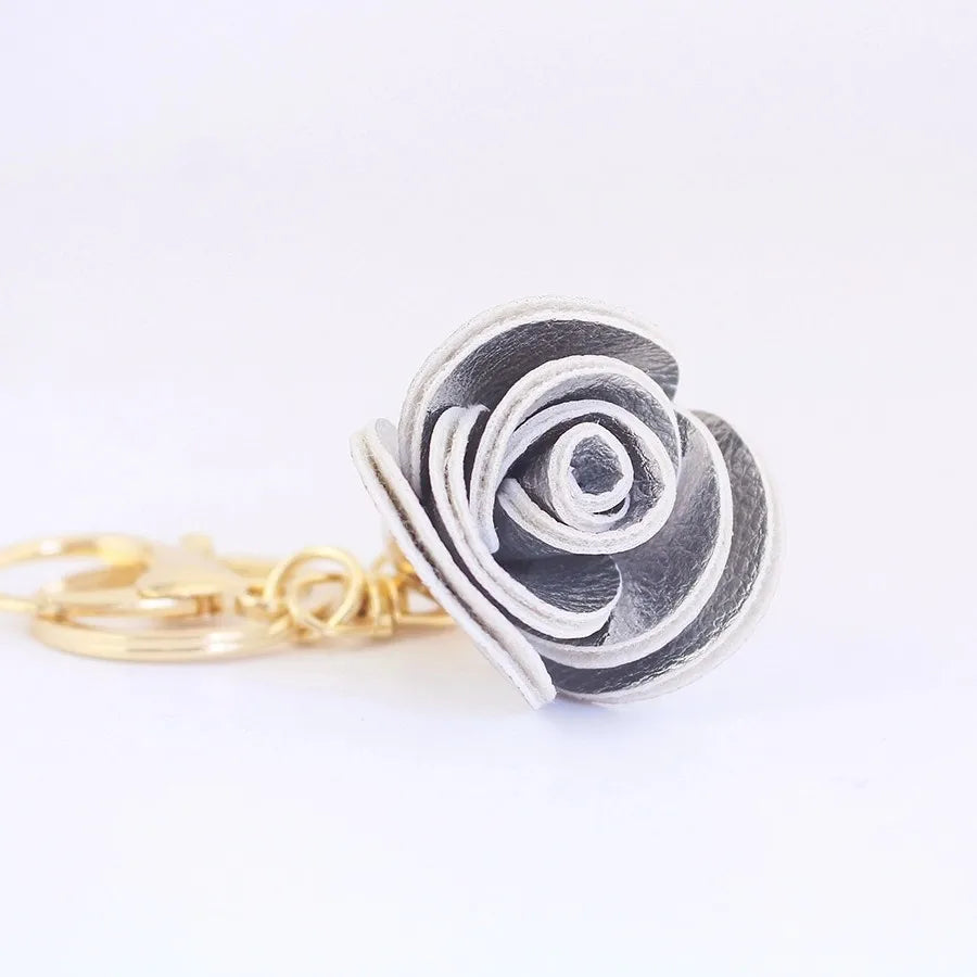 Simple Style Flower Zinc alloy Women's Bag Pendant Keychain