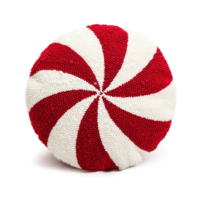 Christmas New Style Ins Wind Cushion Living Room Home Sofa Pillow Flocking Embroidery Candy Cushion Cover