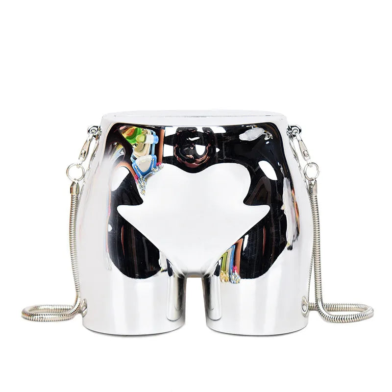 women's small arylic geometric ass streetwear hip shape magnetic buckle crossbody bag