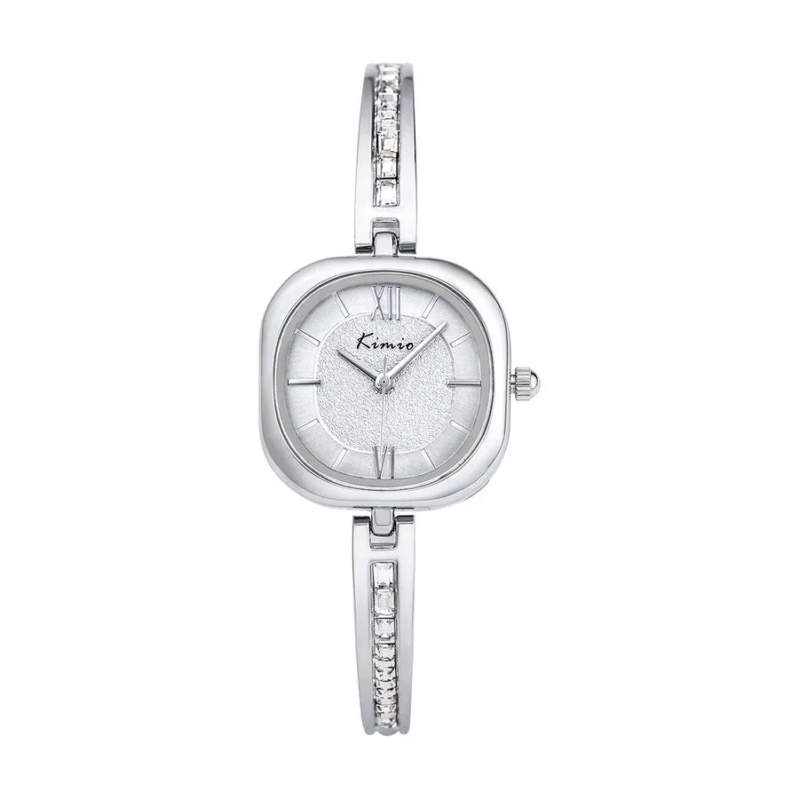 casual solid color draw pull buckle quartz women's watches