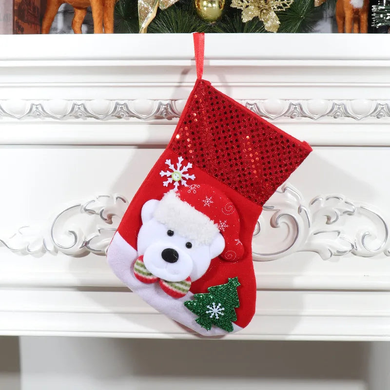 Christmas Cute Santa Claus Snowman Party Christmas socks