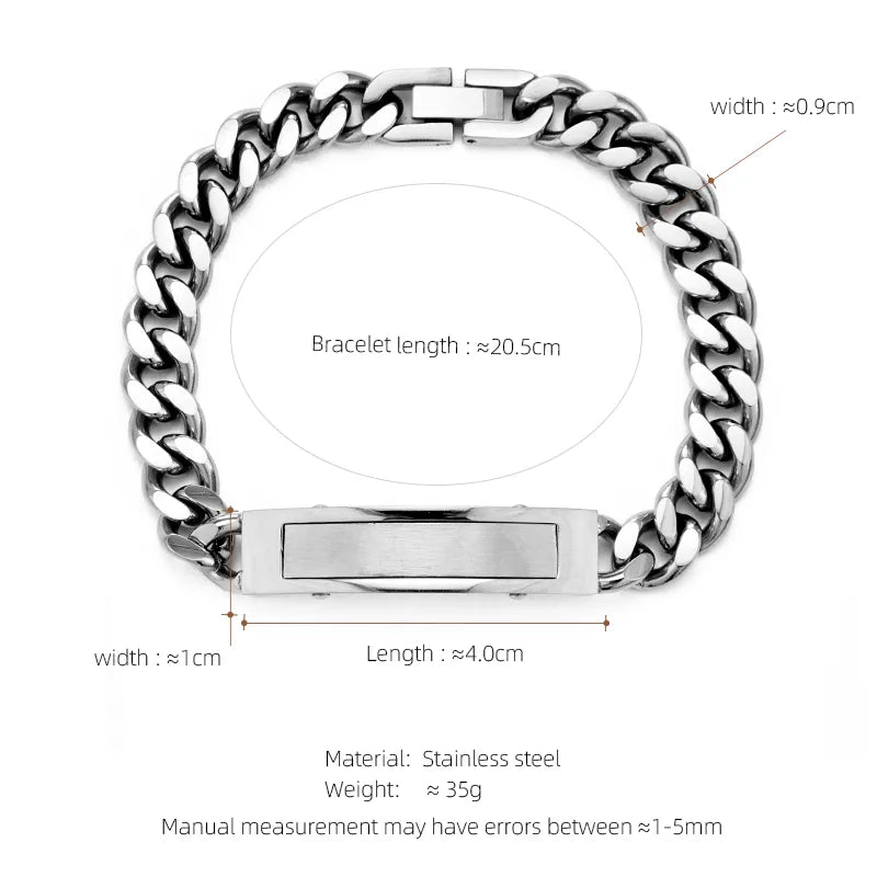 Casual Hip-Hop Punk Geometric 304 Stainless Steel 18K Gold Plated Unisex Bracelets